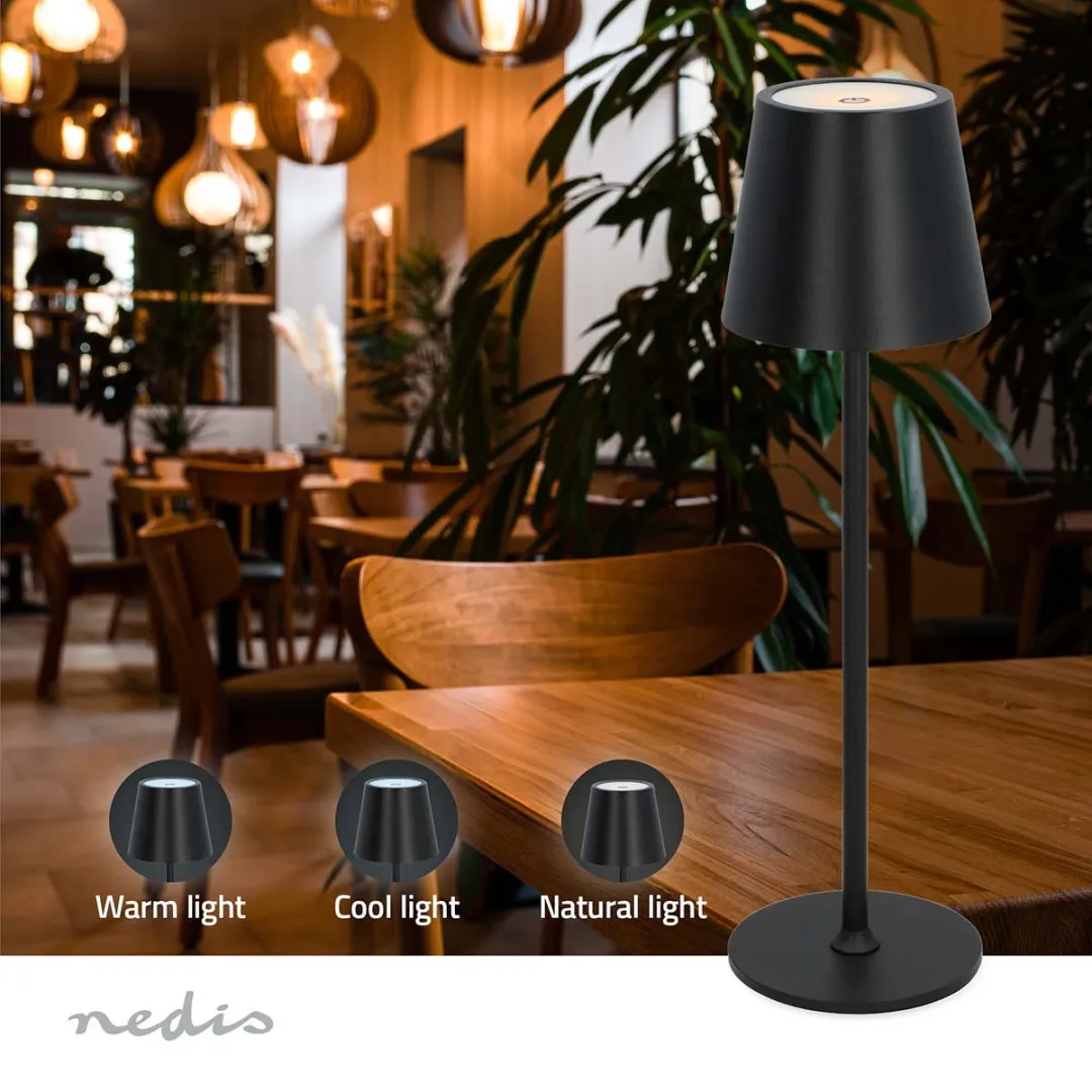 Nedis LED-Tafellamp 1.8W 150lm 3000-6000K - Zwart