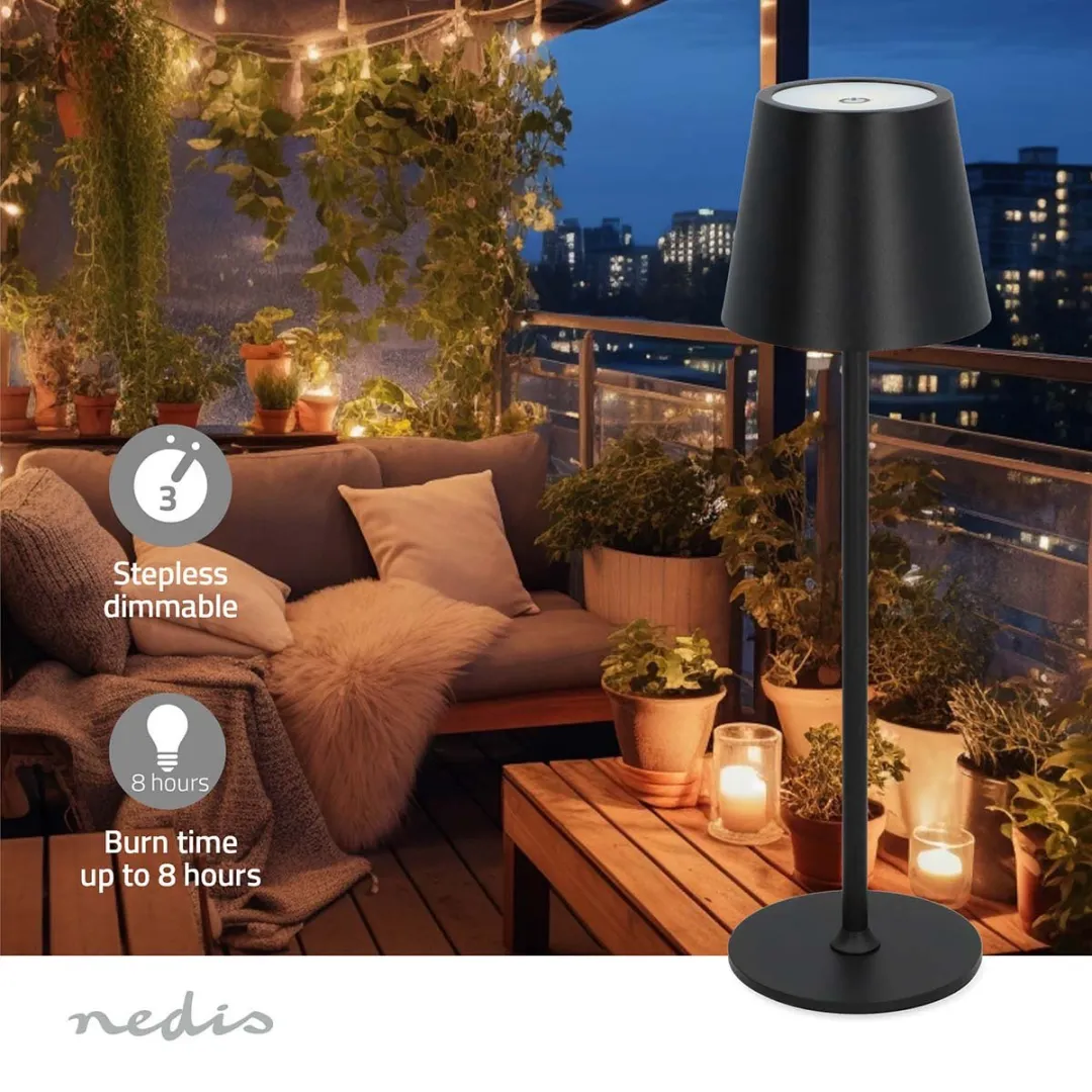 Nedis LED-Tafellamp 1.8W 150lm 3000-6000K - Zwart