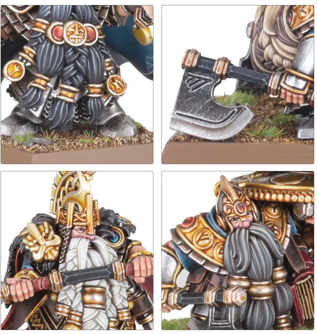 Games Workshop Dwarf Lords met Schilddragers 10-11 - Meerkleurig