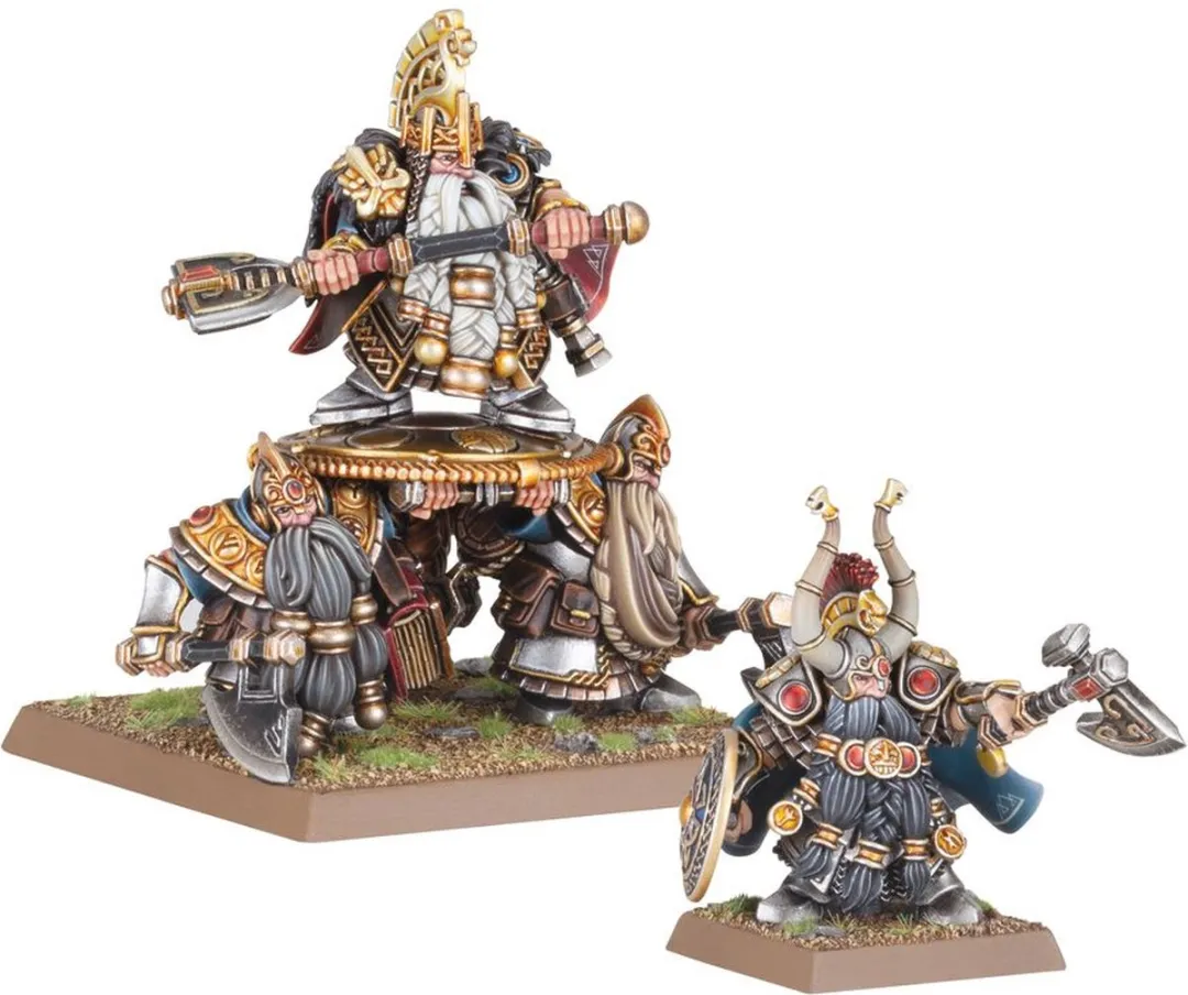 Games Workshop Dwarf Lords met Schilddragers 10-11 - Meerkleurig
