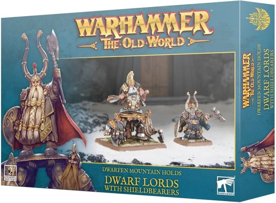 Games Workshop Dwarf Lords met Schilddragers 10-11
