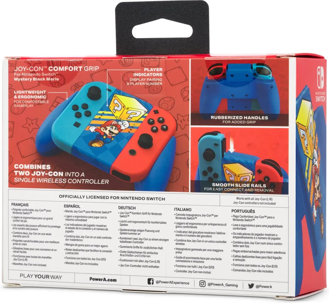 POWERA Joy-Con Comfort Grip NSAC0134-01 - Mario Mystery Block