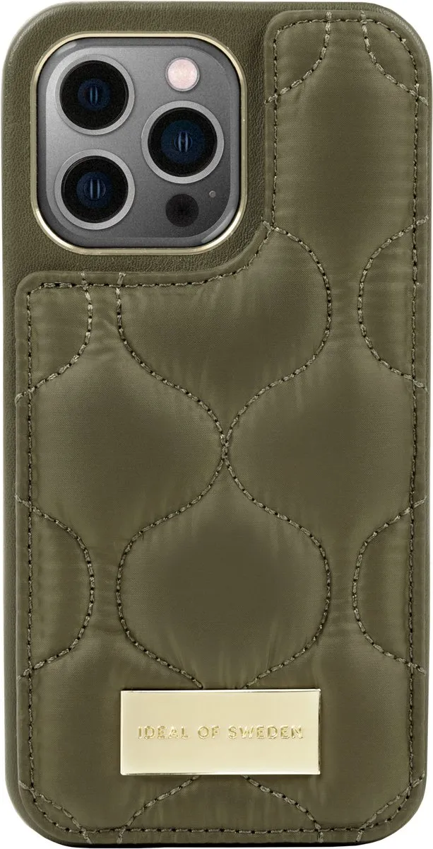 iDeal of Sweden Fashion Case Atelier Puffy Khaki - Apple iPhone 13 Pro - afbeelding 5 van 5
