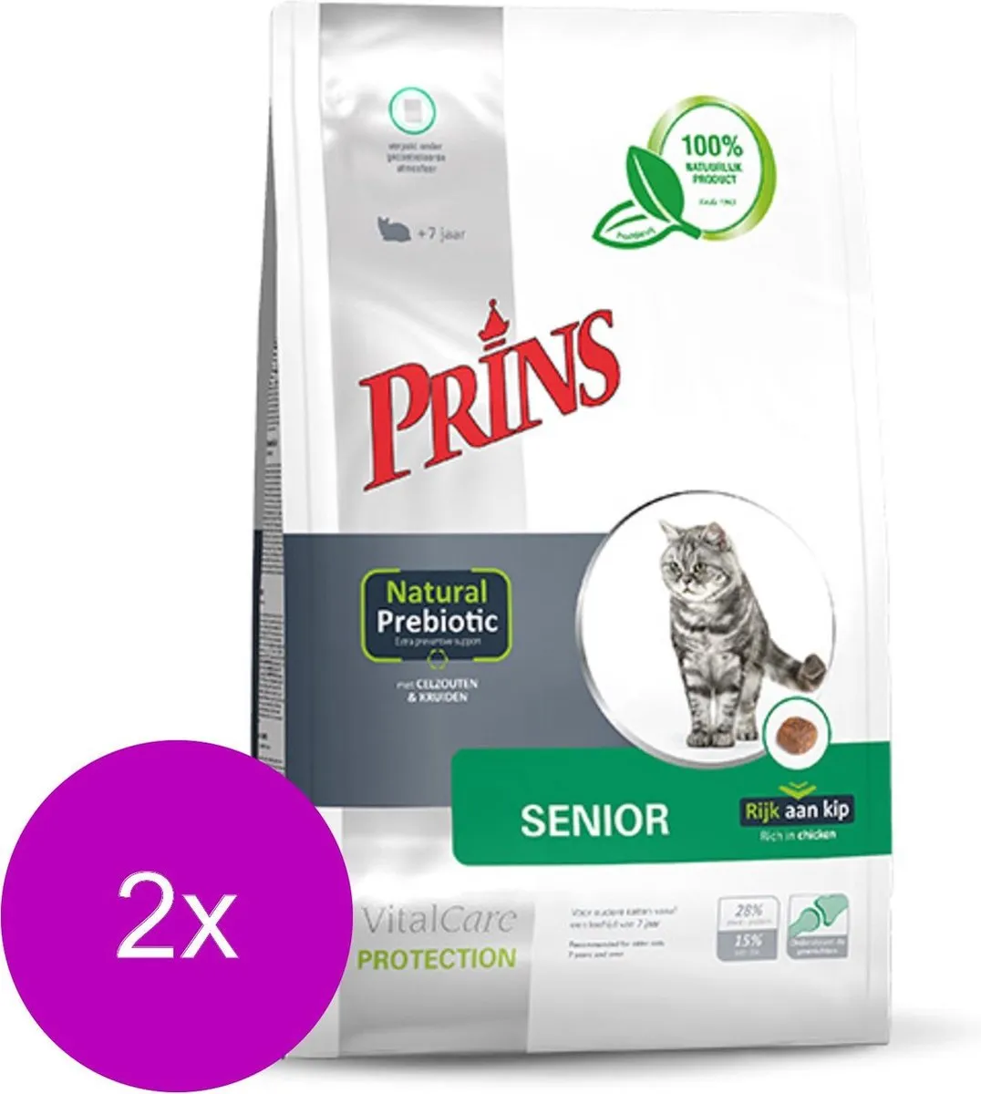 Prins Vitalcare Protection Senior Kattenvoer - 2x1,5kg