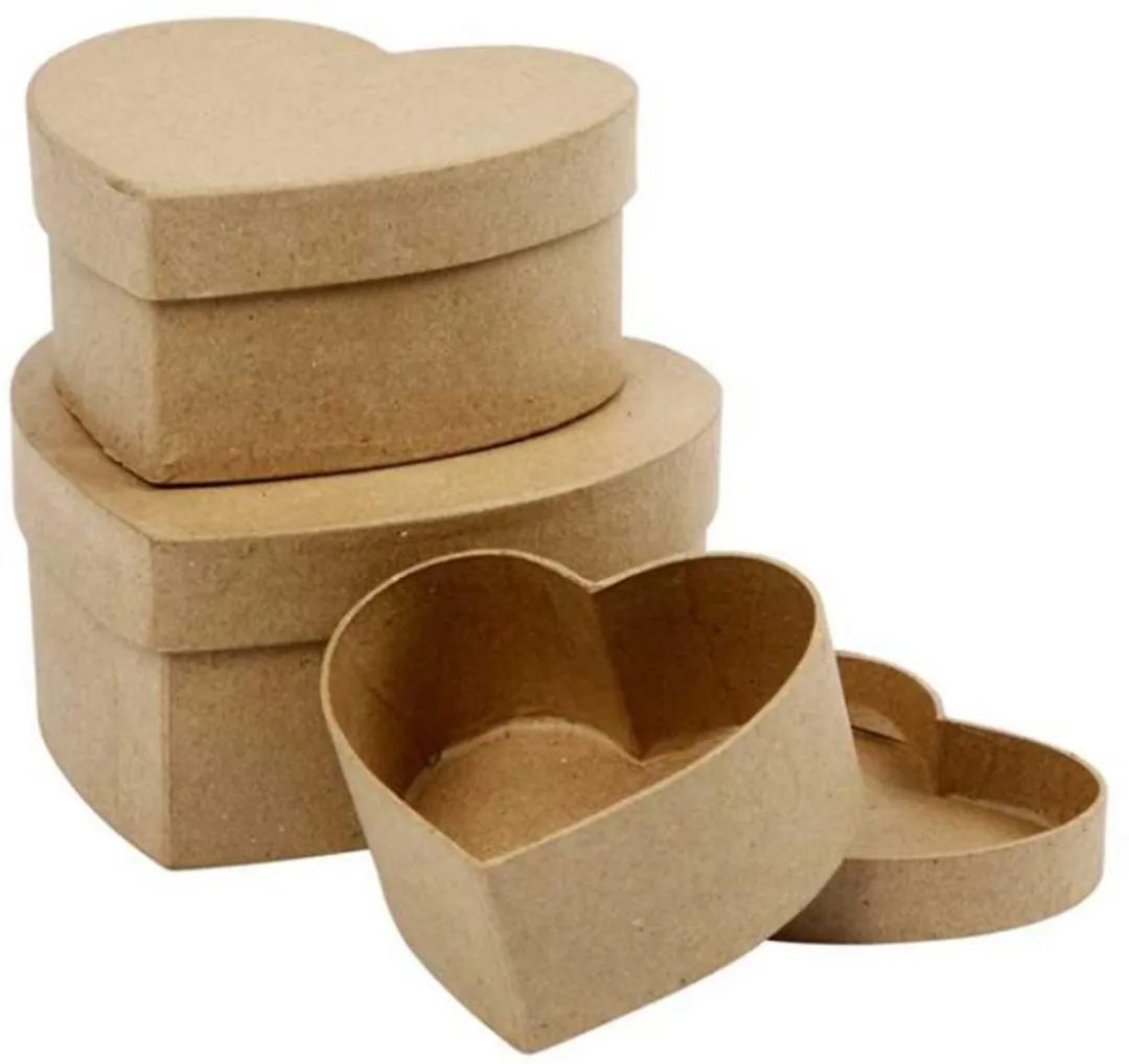 Creativ Company Papier Maché Harten Dozen