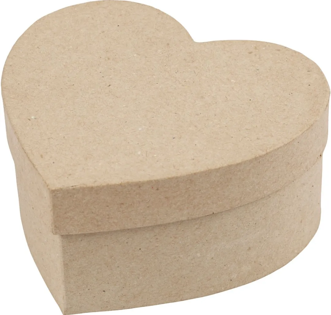 Creativ Company Papier Maché Harten Dozen - 3 Stuks