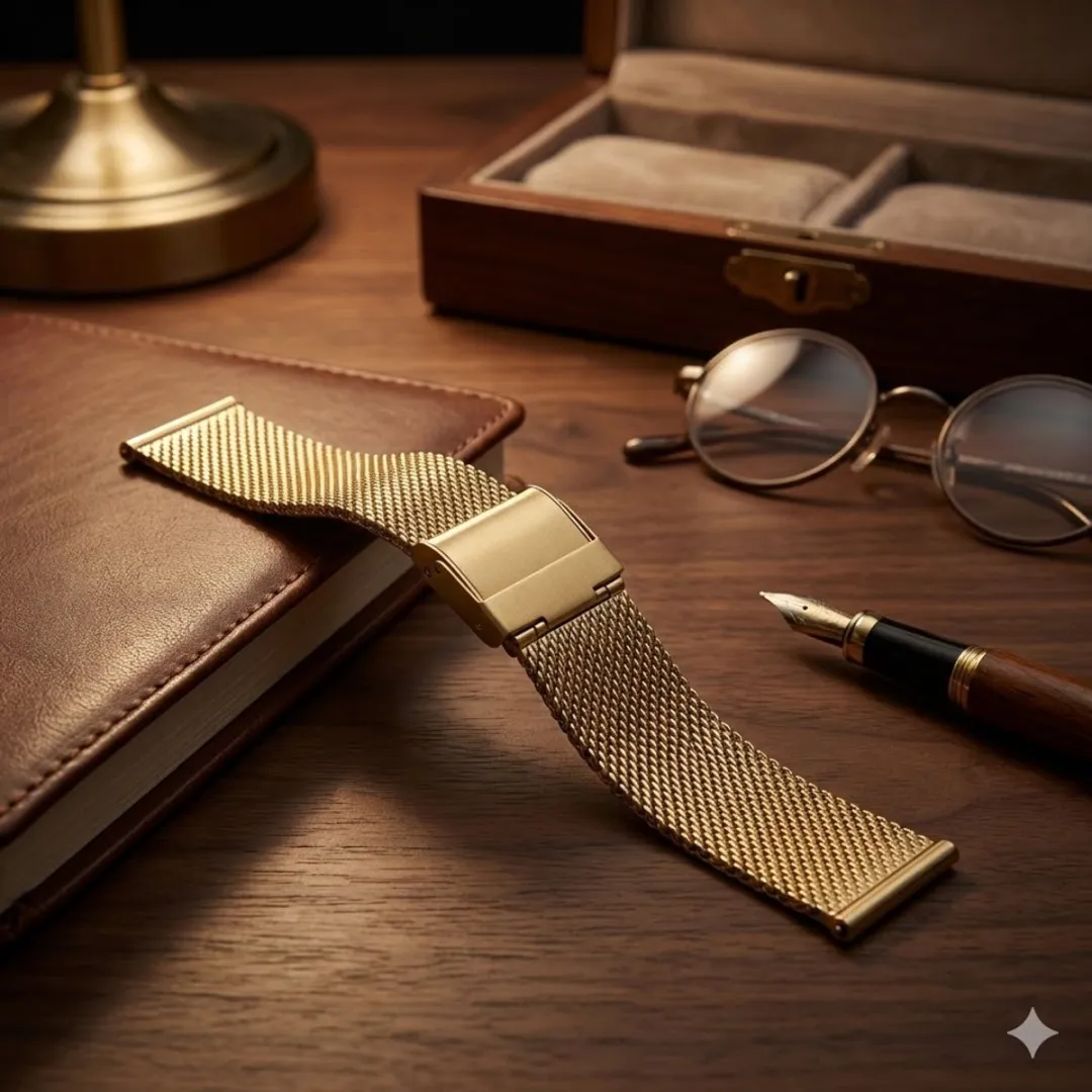 NUVEX Milanese Horlogeband 20mm - Goud - One Size