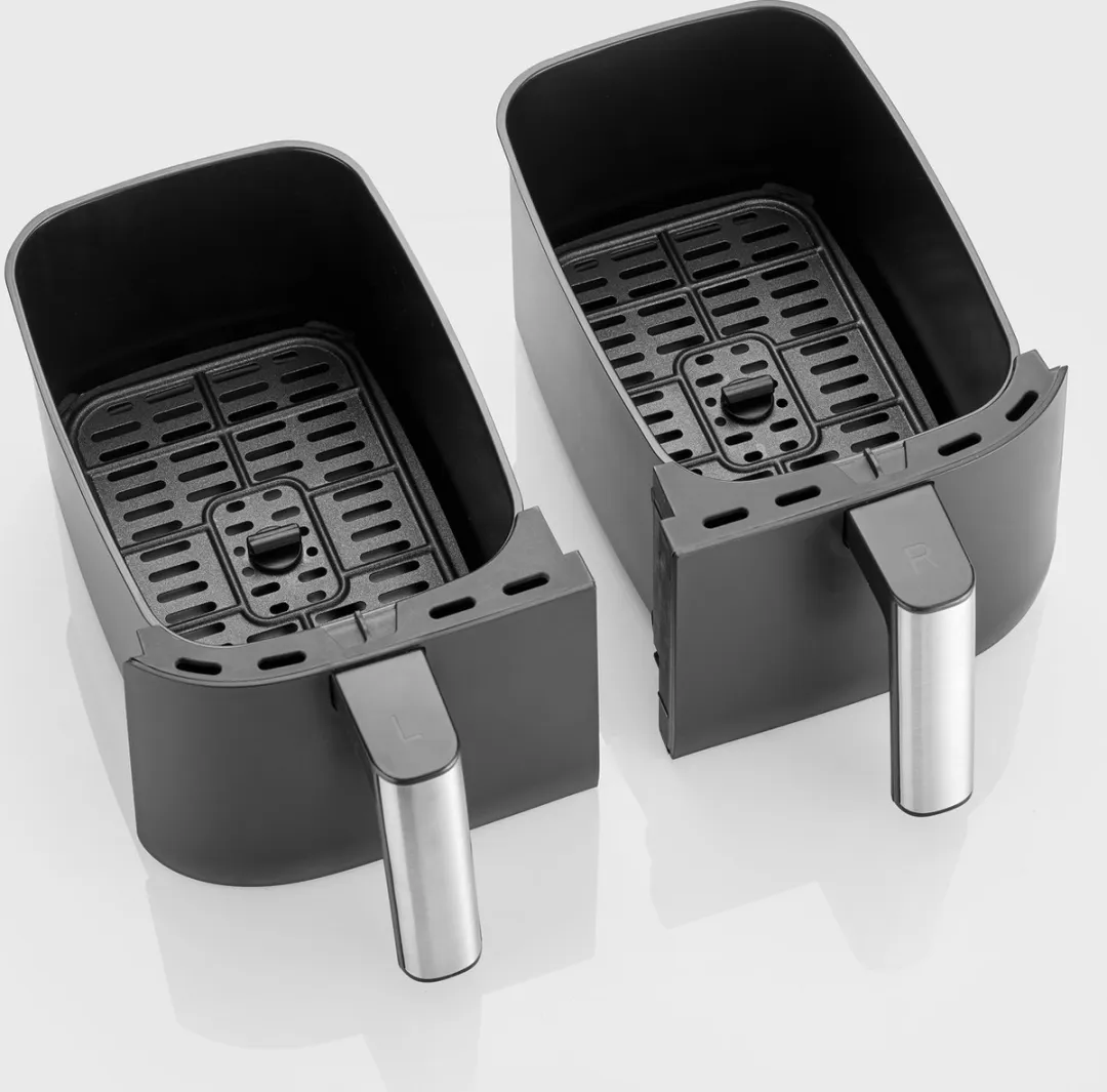 Severin FR 2453 XXL Heteluchtfriteuse - 2x 3,8L - 2850W - Zwart