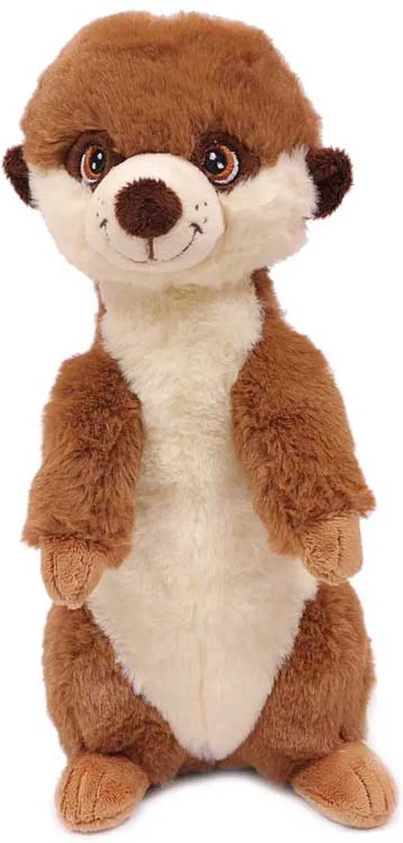 PIA Soft Toys Stokstaart Knuffel 27cm - Bruin/Crème