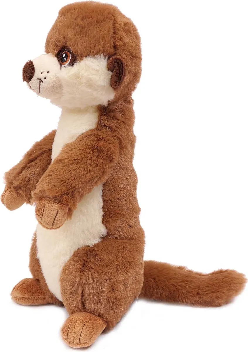 PIA Soft Toys Stokstaart Knuffel 27cm - Bruin/Crème