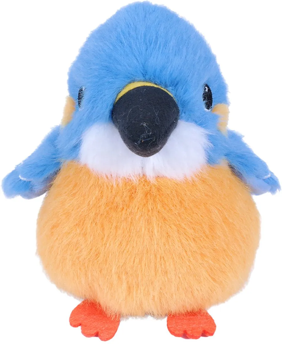 PIA Soft Toys IJsvogel Pluche 11,5cm - Blauw/Geel