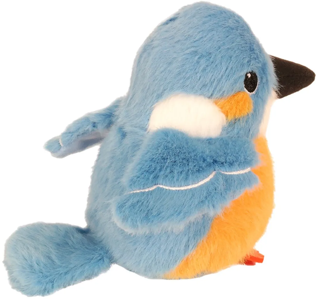 PIA Soft Toys IJsvogel Pluche 11,5cm - Blauw/Geel