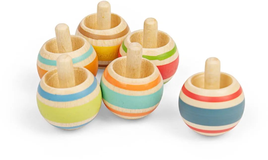 BIGJIGS Houten Draaitol - Multicolor