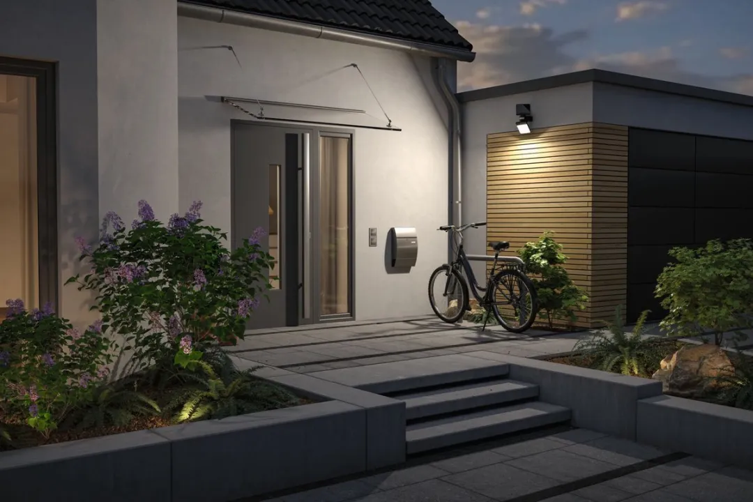 Paulmann Solar LED Wallwasher Lesla Schemergestuurd 12,5W 1000lm 3000K - Antraciet - afbeelding 6 van 6