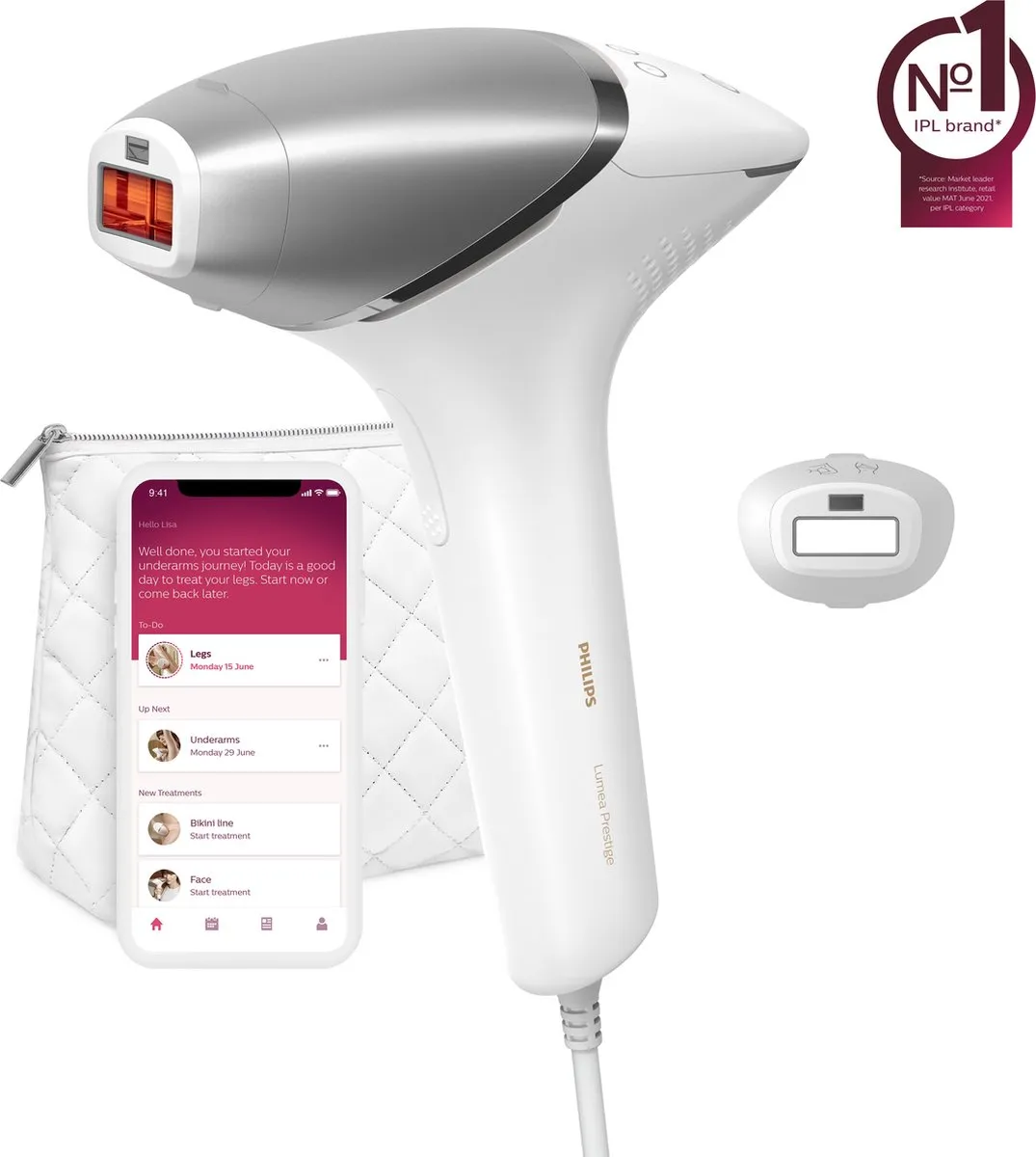 Philips Lumea Prestige BRI940/00 IPL Ontharingsapparaat - Wit