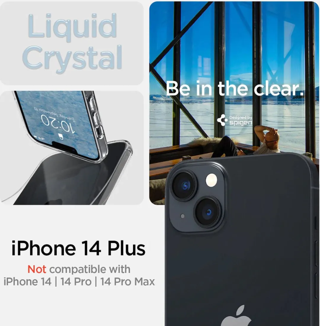 Spigen Crystal Flex ACS04650 Hoesje - iPhone 14 Plus - Transparant - afbeelding 6 van 6