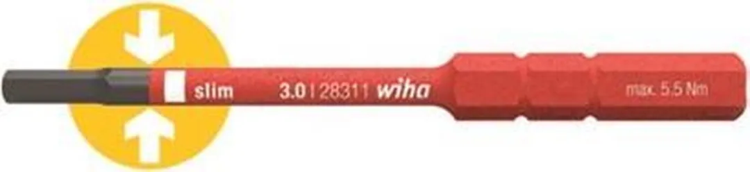 Wiha 2831-18 SoftFinish electric slimBit - 4x75mm