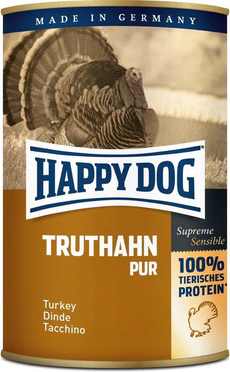Happy Dog Sensible Pure Kalkoen 6x400g