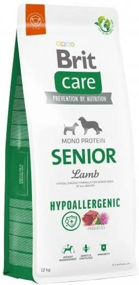 Brit Care Hypoallergeen Senior Lam & Rijst 12kg