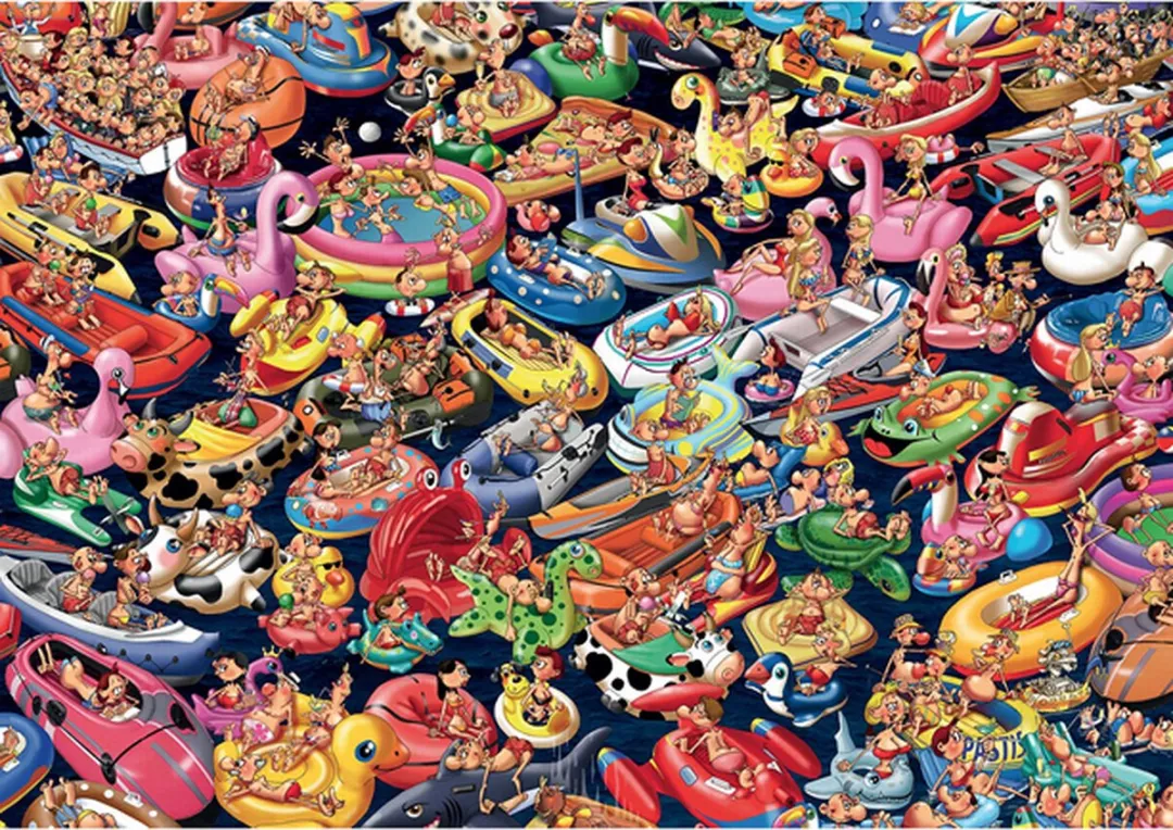 Piatnik Floating Around Puzzel 1000 Stuks - 1000 Puzzeldelen - Multicolor