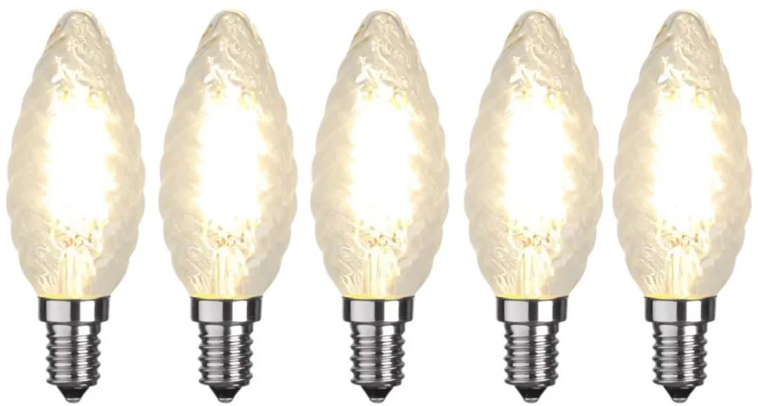Star Trading Kaarslamp E14 4.2W Extra Warm Wit - 5 Stuks