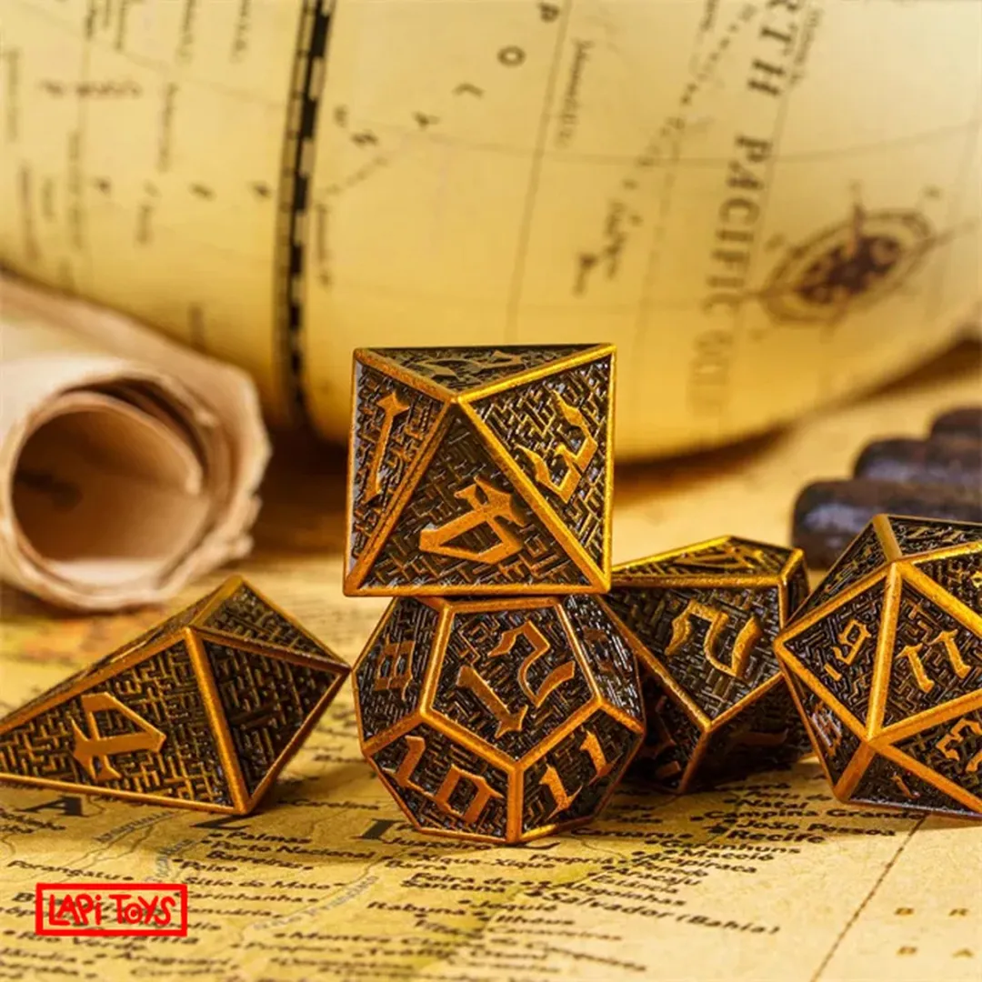 Lapi Toys D&D Dobbelstenen Set 7 Stuks - Vintage