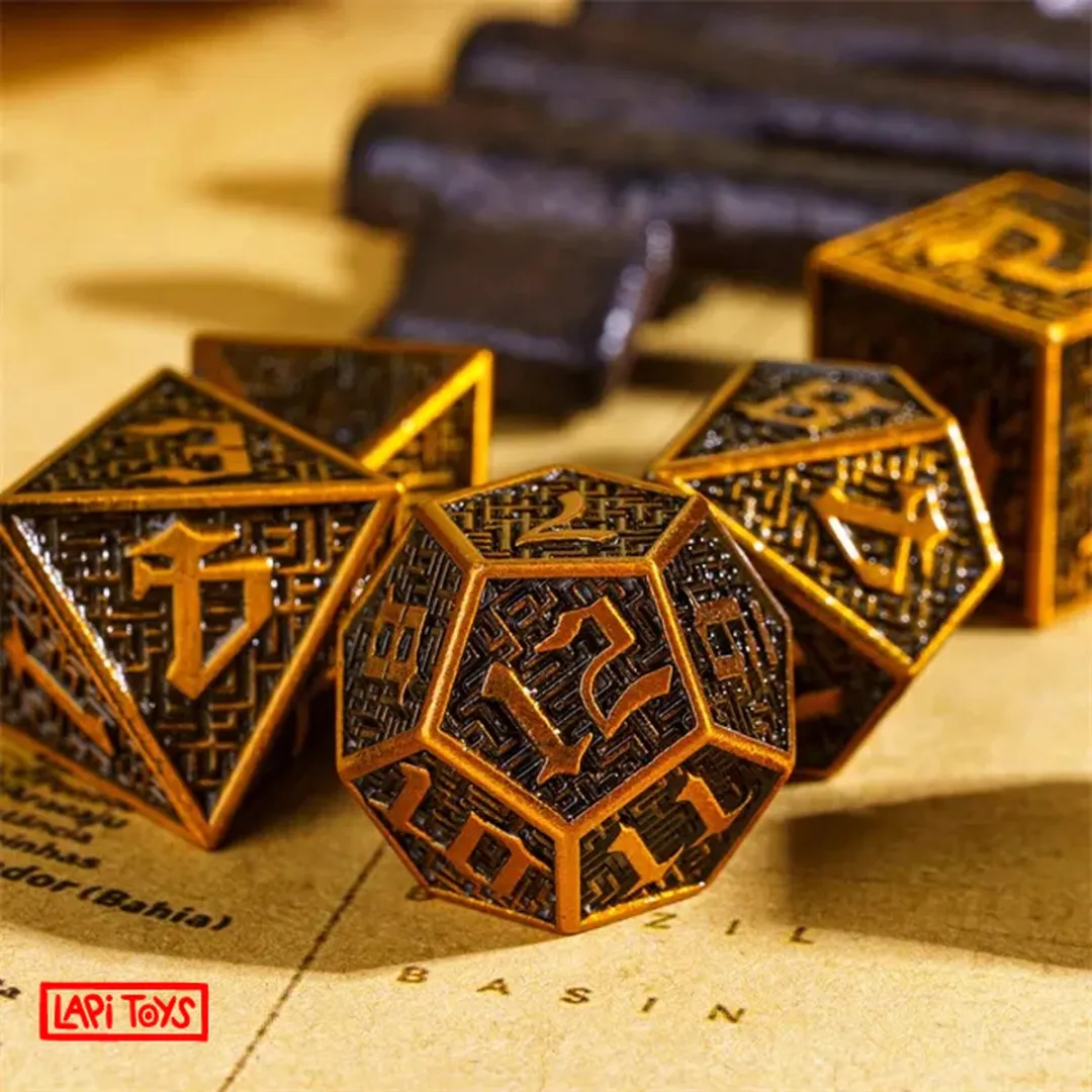 Lapi Toys D&D Dobbelstenen Set 7 Stuks - Vintage