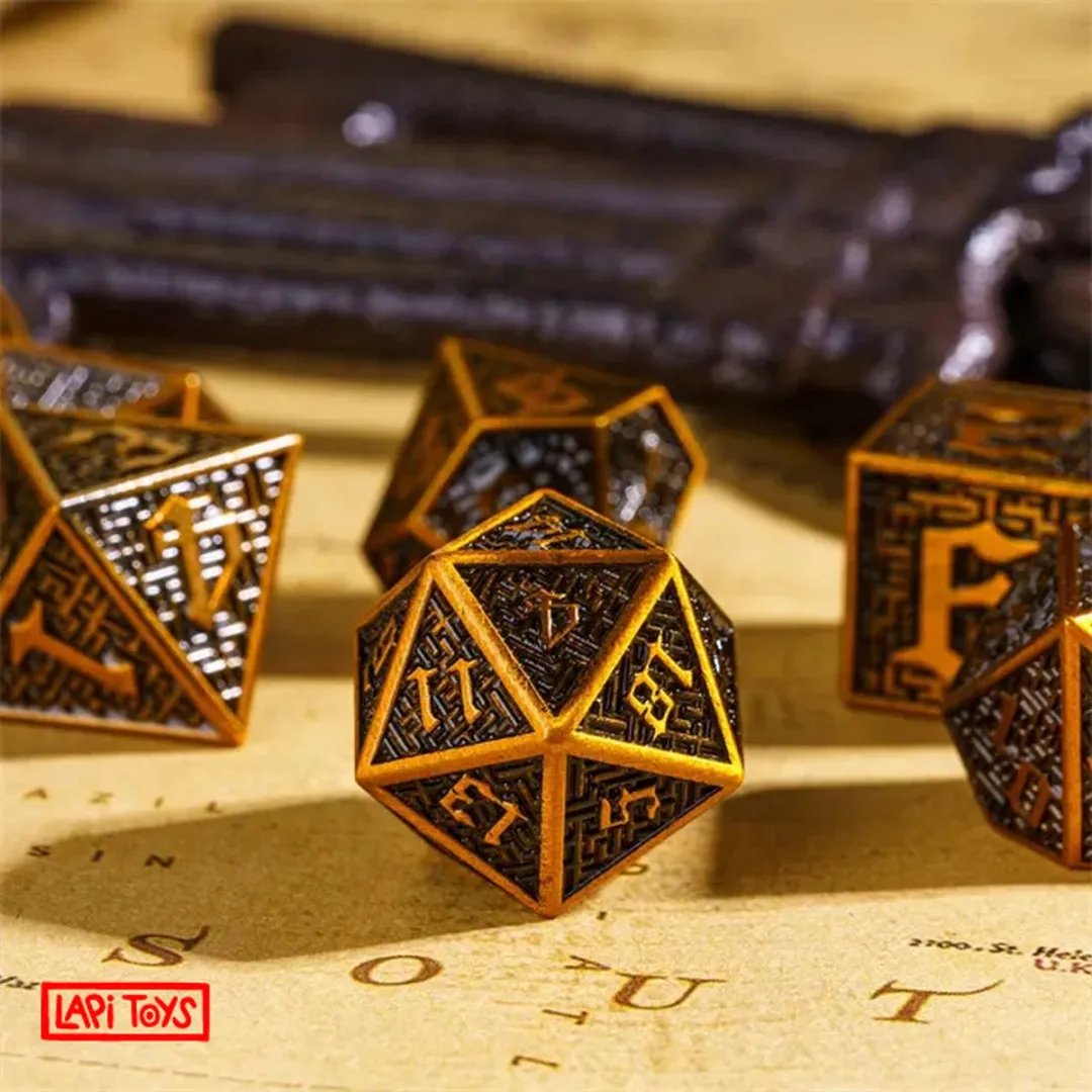 Lapi Toys D&D Dobbelstenen Set 7 Stuks - Vintage