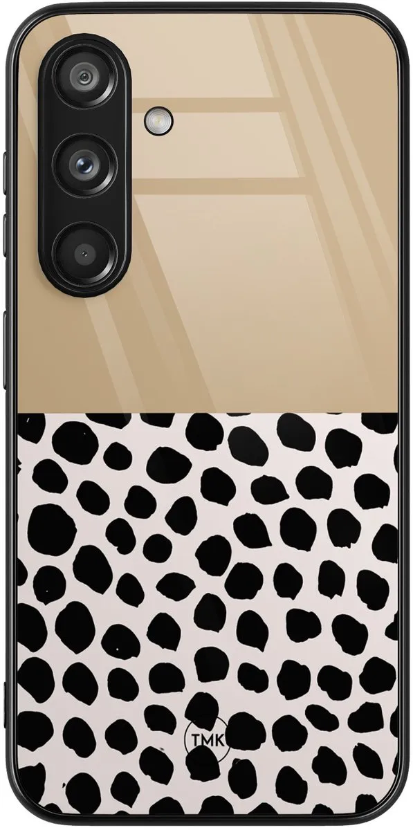 Casevibes Hoesje Samsung Galaxy S24 Brown Dots Abstract