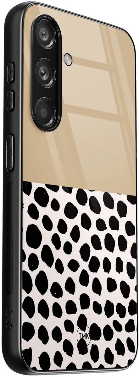 Casevibes Hoesje Samsung Galaxy S24 Brown Dots Abstract - Bruin - afbeelding 2 van 3