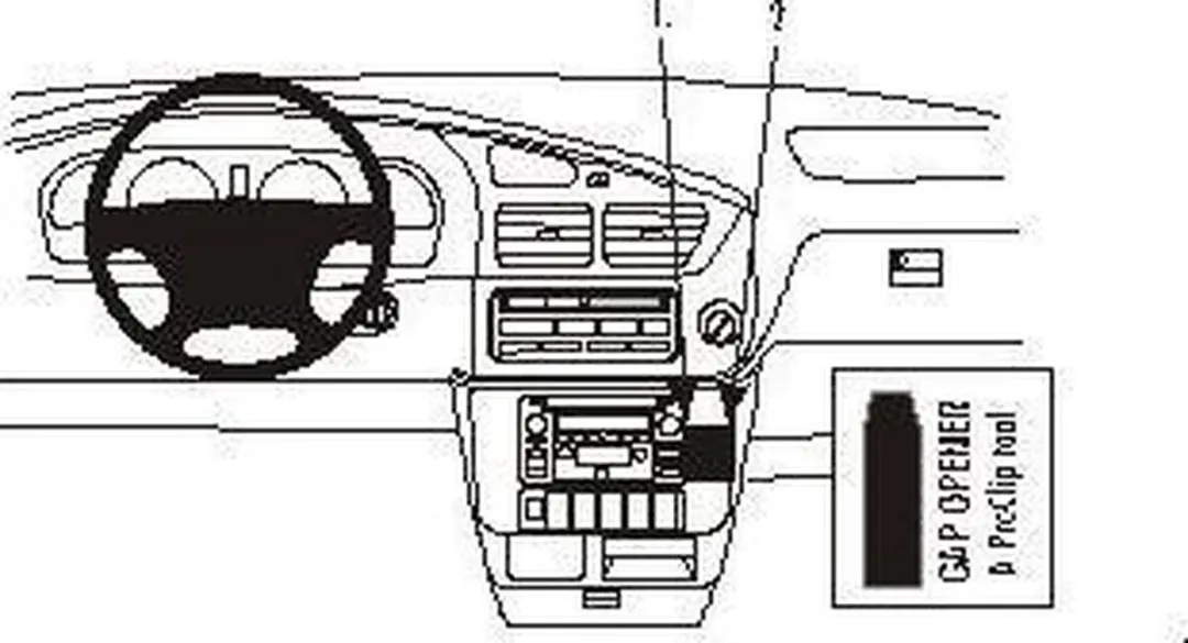 Brodit ProClip Houder Toyota Sienna 2001-2003 - 852971