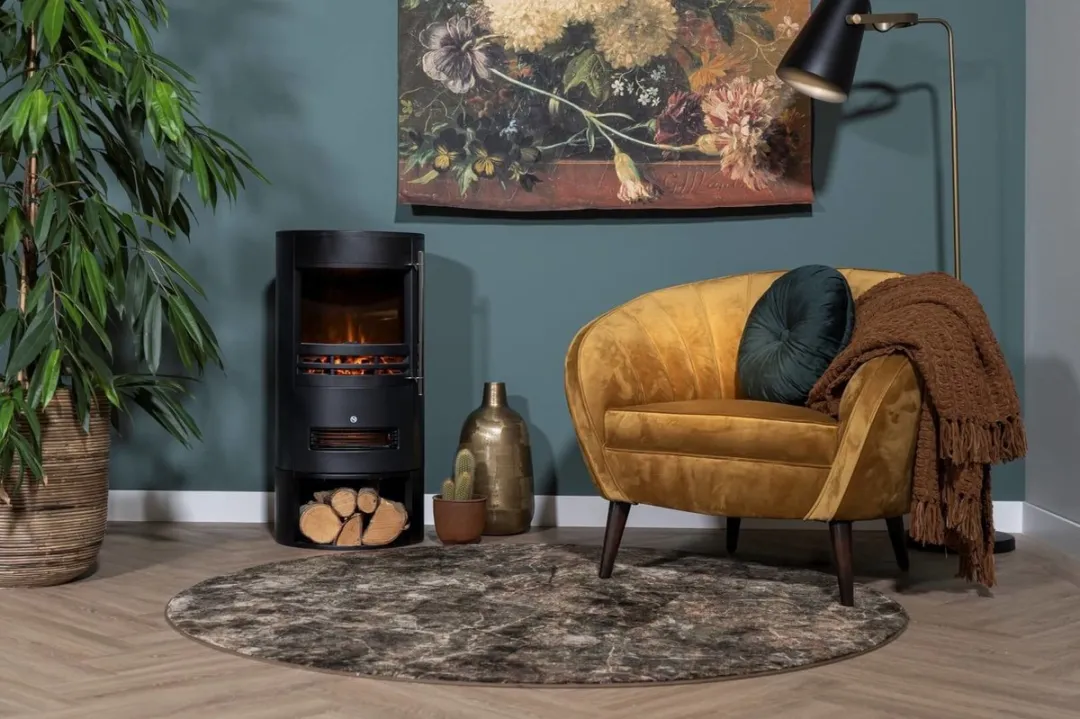 Eurom Orsa Elektrische Sfeerhaard 2000W - Zwart