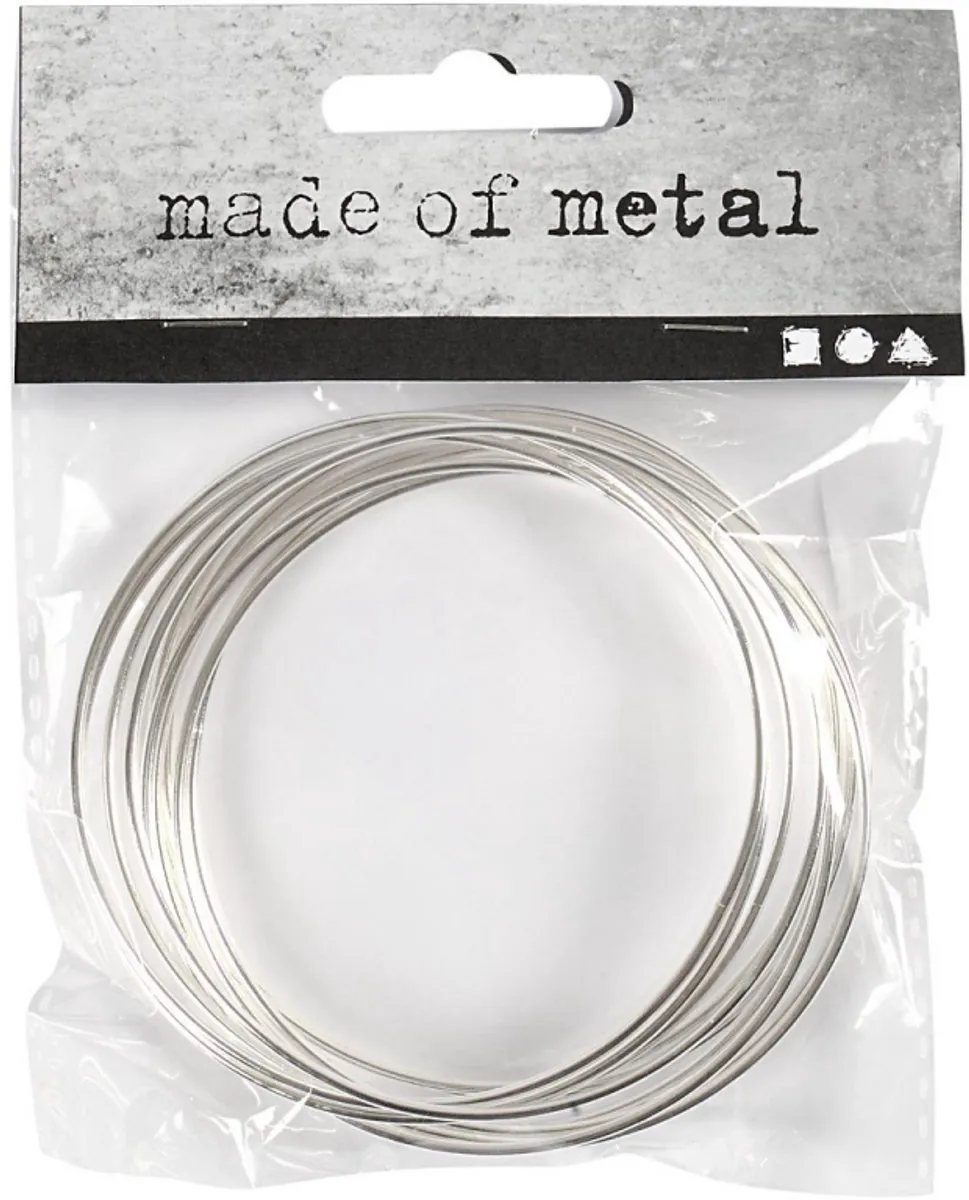 Creativ Company Metalen Ring 7cm - Zilver - 10 Stuks