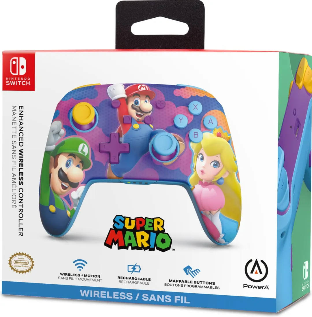 PowerA Color Splash Heroes Draadloze Controller NSGP0287-01 - 900mAh