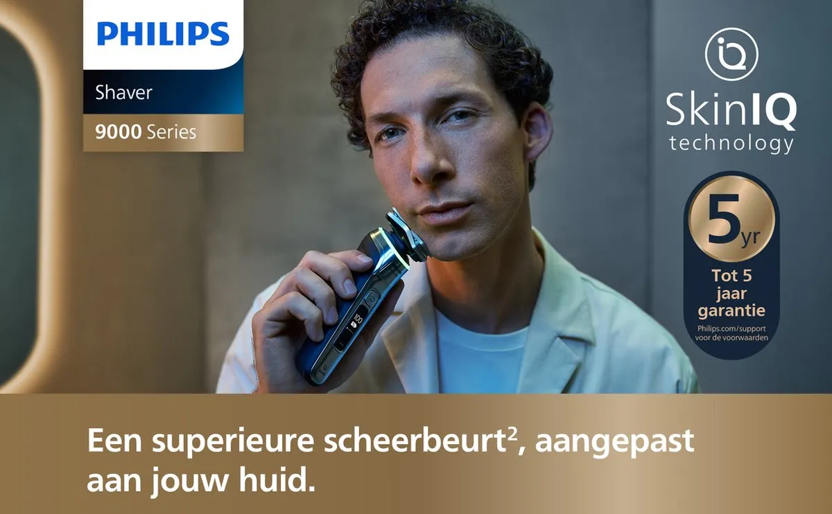 Philips Shaver 9000 Series S9974/35 Elektrisch Scheerapparaat - 3 Mesjes - Zilver