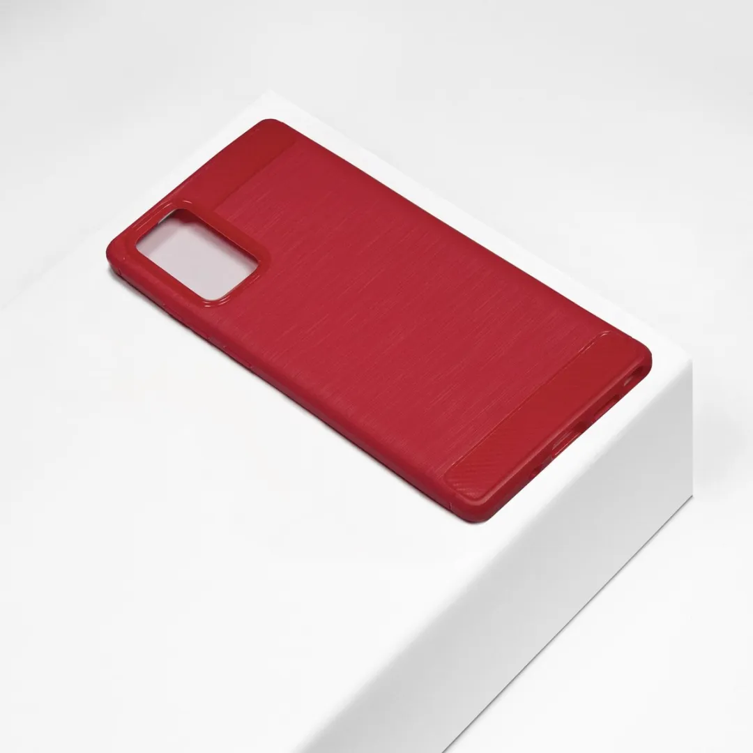 BMAX Carbon Soft Case Samsung Galaxy Note20 - Rood