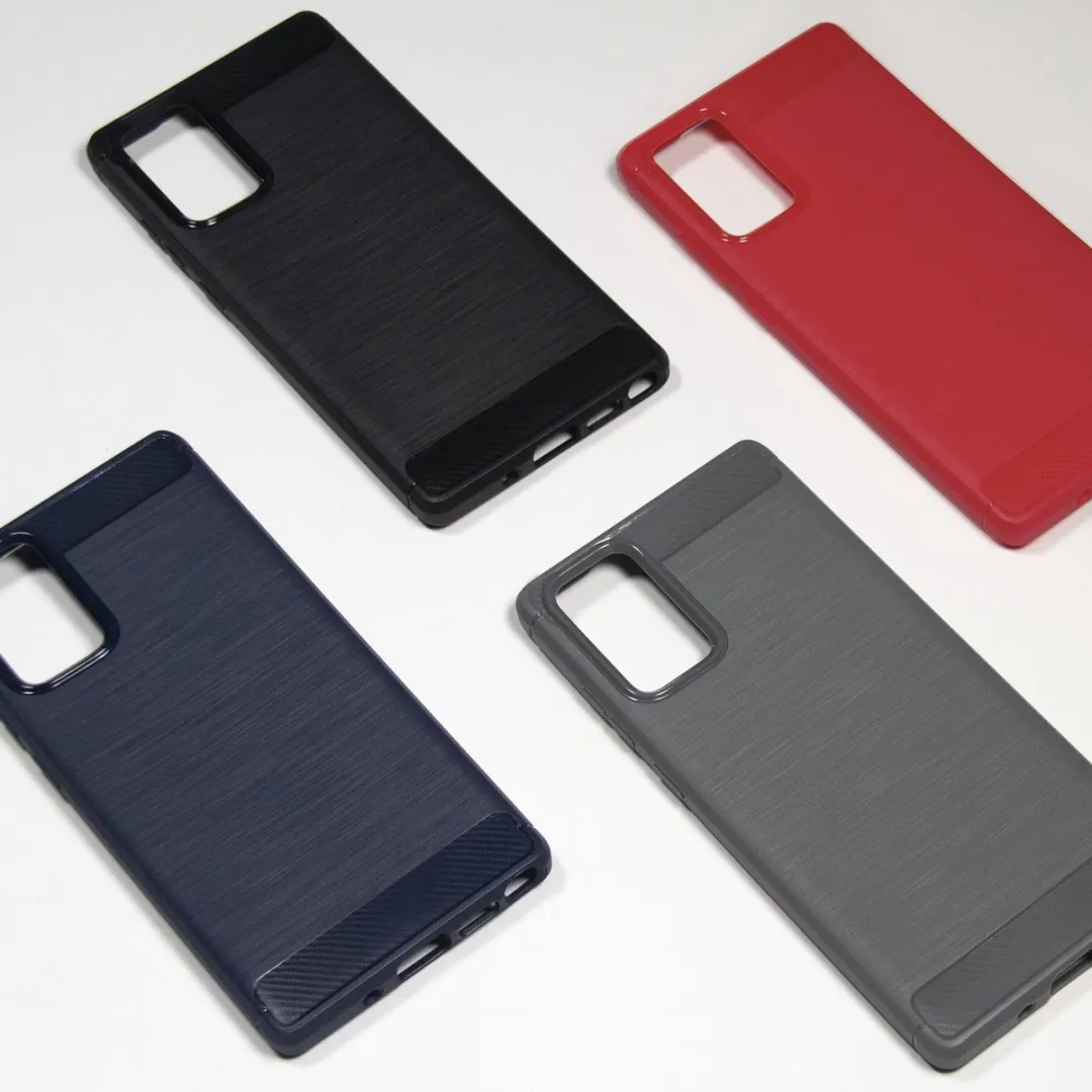 BMAX Carbon Soft Case Samsung Galaxy Note20 - Rood