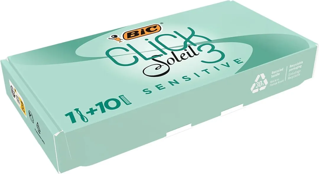 Bic Click 3 Soleil Sensitive Scheermes - Groen - 10 Stuks