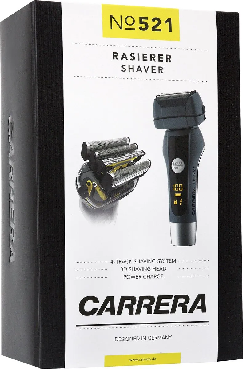 Carrera Rasierer No 521 schwarz