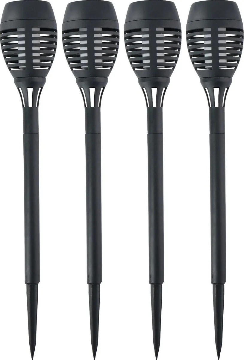Grundig Solar Tuinlamp Fakkel 48cm - 4 Stuks