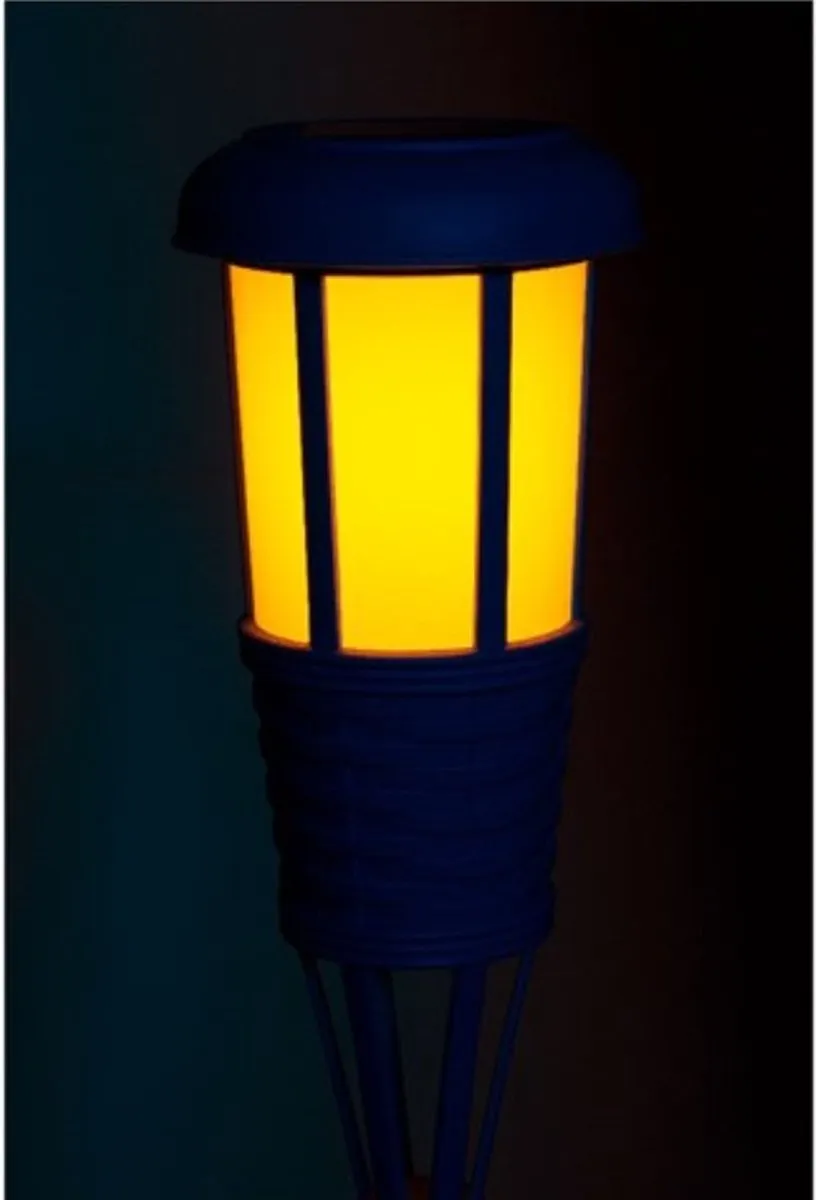 Lumineo Solar Tuinfakkel Blauw 61cm