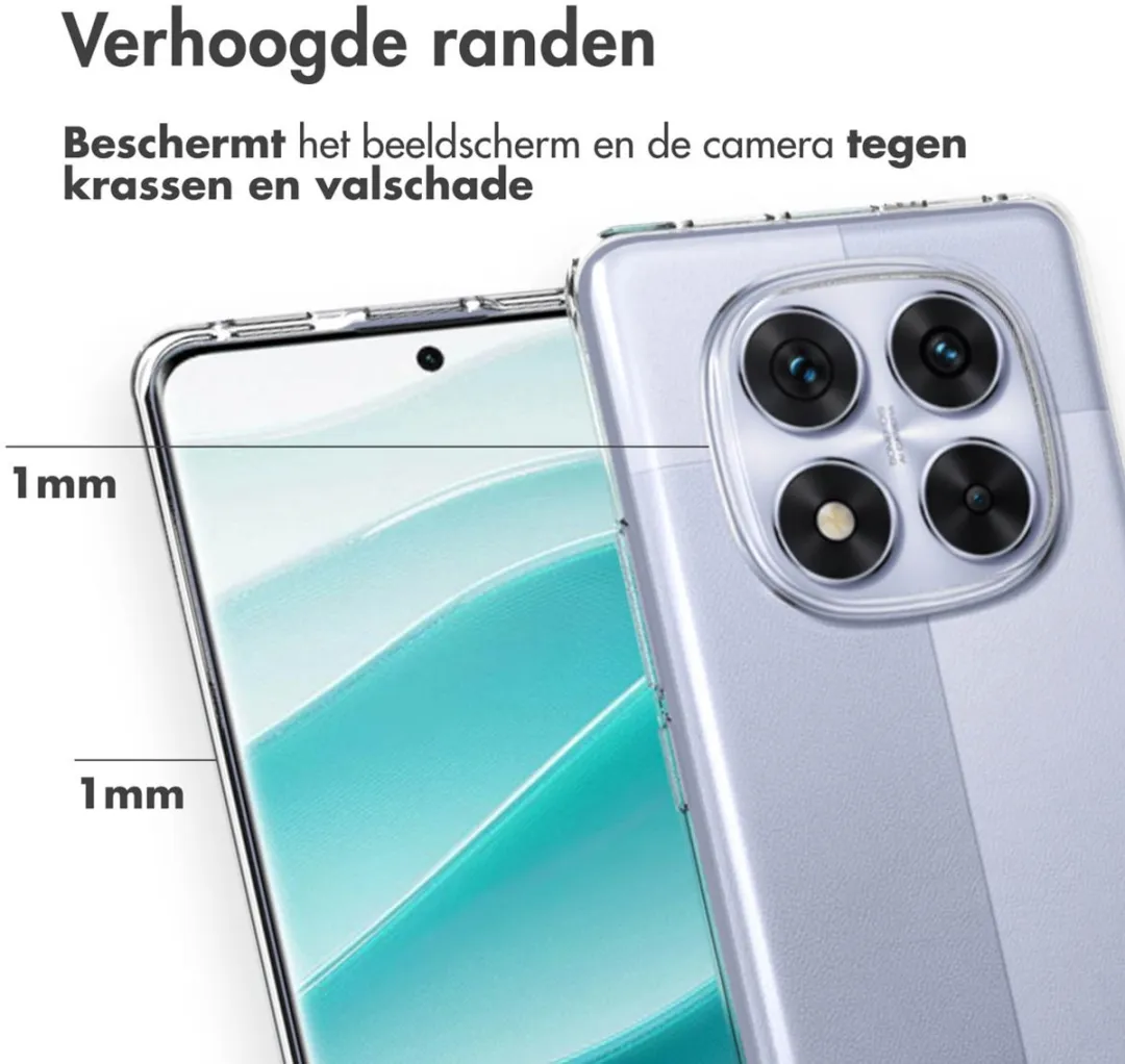 Accezz Hoesje Xiaomi Redmi Note 14 Pro - Transparant