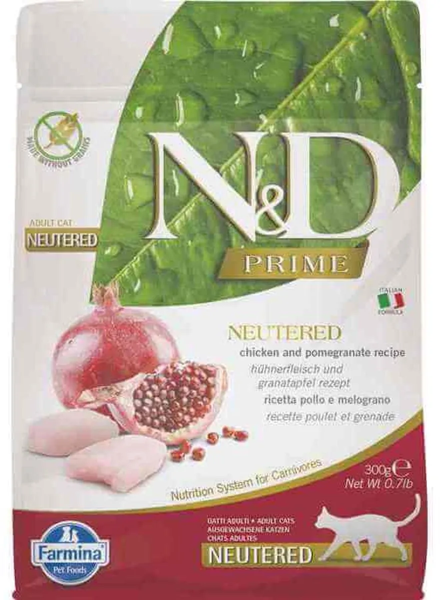 Farmina N&D Prime Gecastreerde Kat Kip 300g