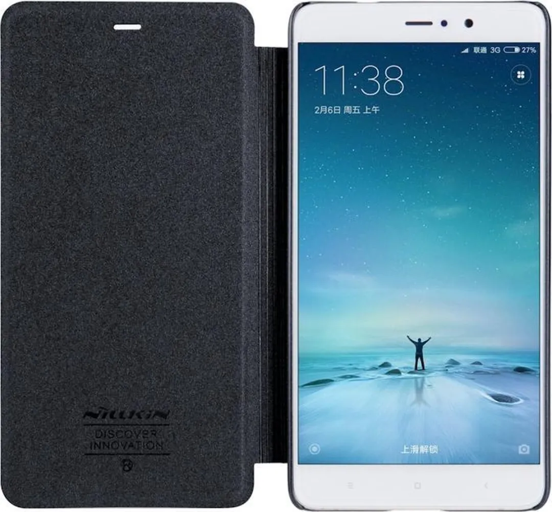 Nillkin New Sparkle Book Caser Xiaomi 5S Plus - Antraciet