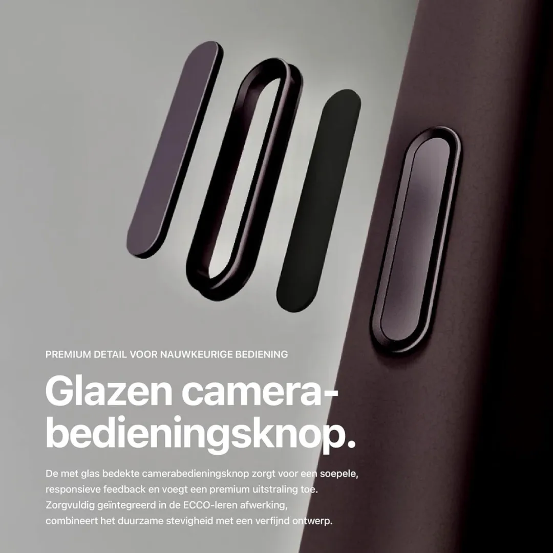 Decoded Hoesje iPhone 17 Pro Premium ECCO Leer - Chocoladebruin - MagSafe