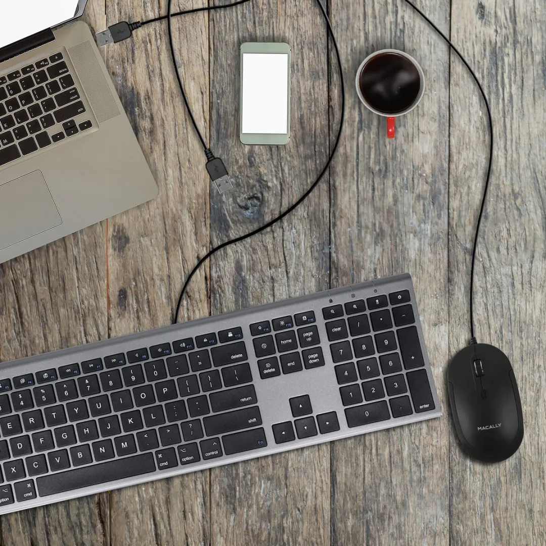 Macally DYNAMOUSE-B USB-muis - Zwart