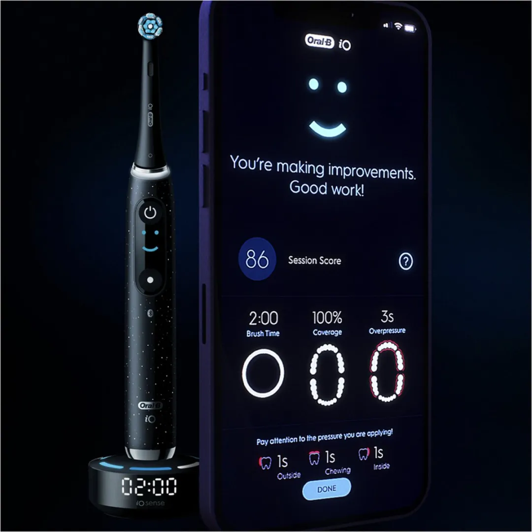 Oral-B iO Series 10 Elektrische Tandenborstel - Zwart - afbeelding 6 van 6