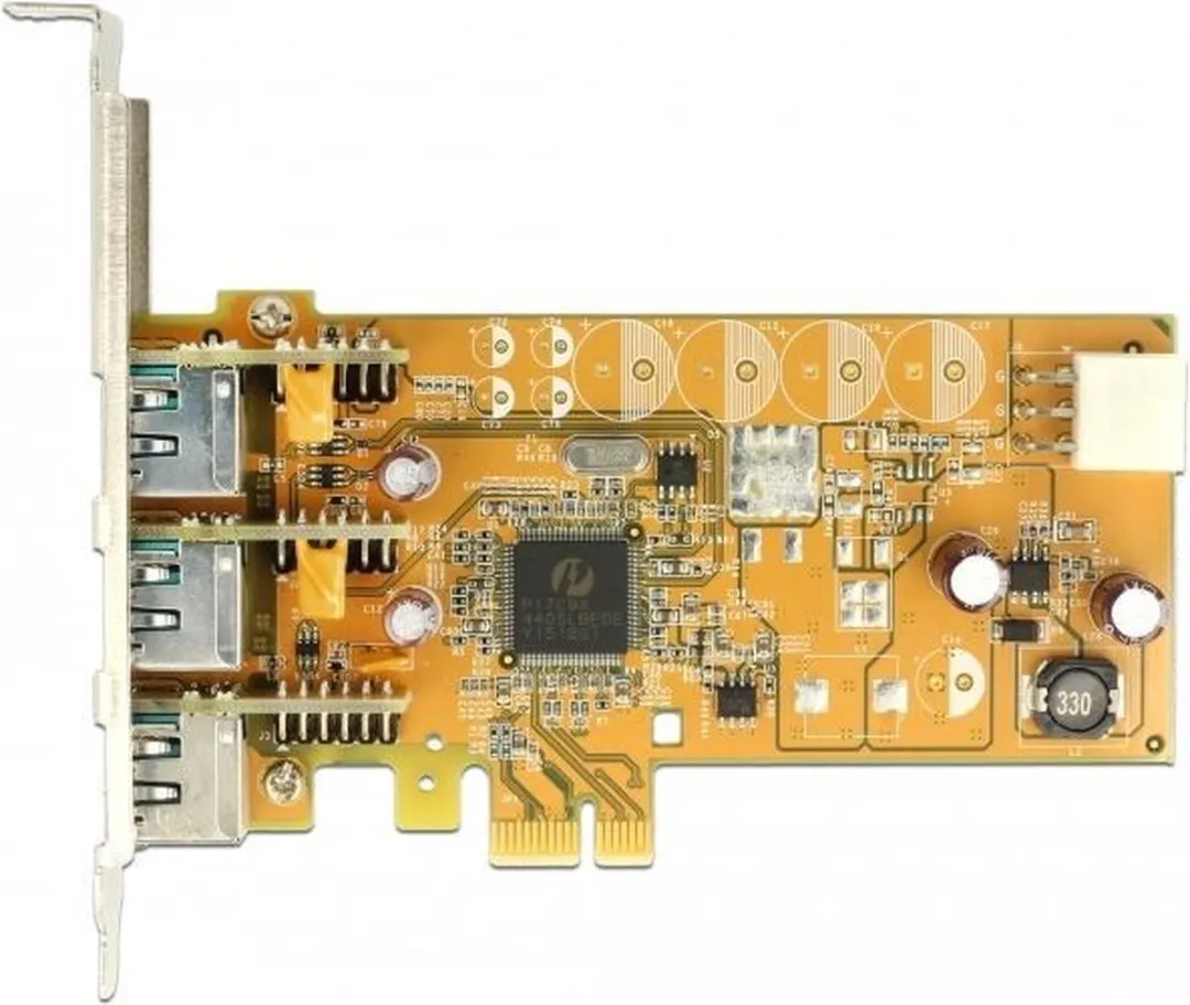 Delock PoweredUSB PCI Express Kaart 3x 12V - Zwart