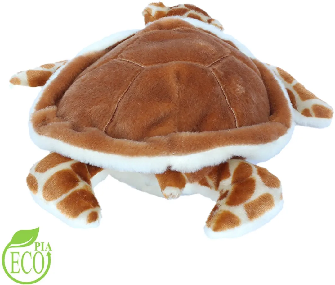 PIA Eco Knuffel Schildpad - Bruin - 25 cm