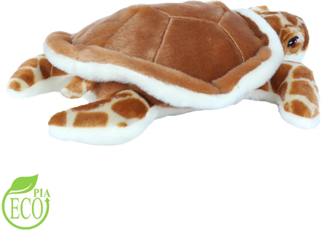 PIA Eco Knuffel Schildpad - Bruin - 25 cm